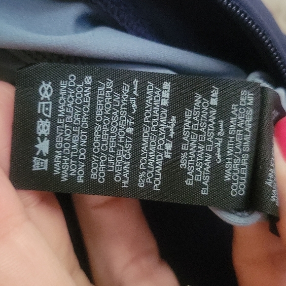 Anthropologie Sweaty Betty Blue Burgundy Power Workout Jacket XS or Medium NWT - Picture 7 of 8